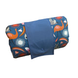 Australian Animals in Blue Thick 350gm Wadding Tummy Time Floor Rug