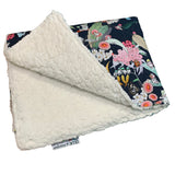 Cherry Blossom Gumnut Babies Snuggle Fleece Sherpa Rug