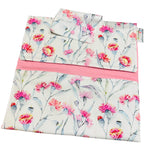 Pink Blossom Silver Dollar Eucalyptus Leaves Nappy Organiser