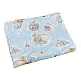 Baby Elephants Blue Snuggle Blanket