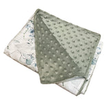 Oakland Watercolour Snuggling Minky Blanket