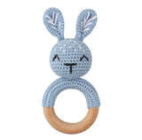 Beachwood and Crochet Cotton Assorted Animals Teething Toys