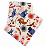 Australian Flora Fauna Burps and Dribble Cloths