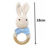 Beachwood and Crochet Cotton Assorted Animals Teething Toys