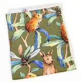Australian Flora Fauna Burps and Dribble Cloths
