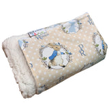 Mr Rabbit Large in Beige Snuggly Sherpa Fleece Rug