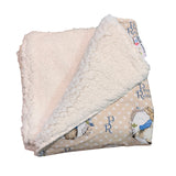 Mr Rabbit Large in Beige Snuggly Sherpa Fleece Rug