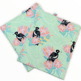 Australian Flora Fauna Burps and Dribble Cloths