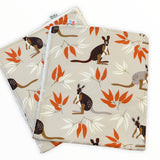 Australian Flora Fauna Burps and Dribble Cloths