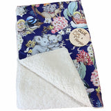 May Gibbs- Sherpa Rug Pelican Tales in Navy