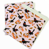 Australian Flora Fauna Burps and Dribble Cloths