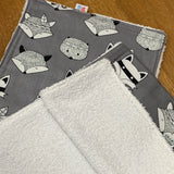 Burp Cloths - Dribbles - Character Prints - 600gm Towelling -