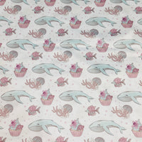 Whales and Cupcakes Travel Changing Mat - Portable - Waterproof