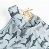White Pointer Sharks Swaddle Wraps