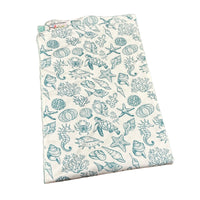 Teal Sea Life Minky Blankets