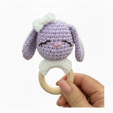 Beachwood and Crochet Cotton Assorted Animals Teething Toys