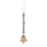 Beachwood and BPA Free Silicone Teething Pacifier Chain