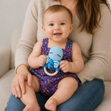 Indigenous Print in Purple  Cotton Lycra Rompers