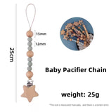 Beachwood and BPA Free Silicone Teething Pacifier Chain