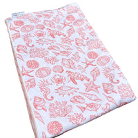 Coral Sea Life Minky Blankets