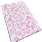 Coral Sea Life Minky Blankets