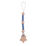 Beachwood and BPA Free Silicone Teething Pacifier Chain