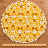 Protea Blooms Mustard Tummy Time Mat