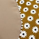 Daisy Daisy in Mustard thick 350g wadding Baby Tummy Play Time Portable Mat