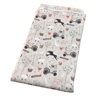 Farm Animals Sherpa Rug in Soft Grey