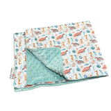 Sea Horses and Turtles Portable Waterproof PUL Travel Change Mats