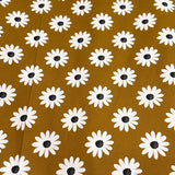 Daisy Daisy in Mustard thick 350g wadding Baby Tummy Play Time Portable Mat