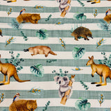 Australian Animals Burp Cloths