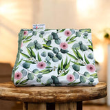 Amelia Eucalyptus Pink Blossom Swaddling Baby Blanket