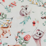 Australian Animals in White Baby Tummy Time Play Mat