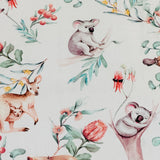 Australian Animals in White Baby Tummy Time Play Mat