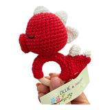 Beachwood and Crochet Cotton Assorted Animals Teething Toys