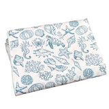 Teal Sea Life Minky Blankets