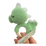 Beachwood and Crochet Cotton Assorted Animals Teething Toys