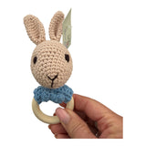 Beachwood and Crochet Cotton Assorted Animals Teething Toys