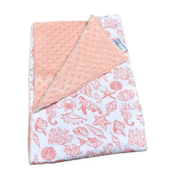 Coral Sea Life Minky Blankets