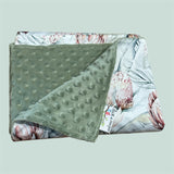 Watercolour Blush Protea Blooms Swaddling Baby Blanket