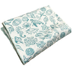 Teal Sea Life Minky Blankets