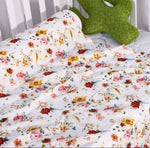 English Flowers Bamboo Cotton Swaddling Wrap