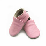 Genuine Leather Pink Moccasin Shoes