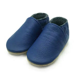 Genuine Leather Royal Blue Moccasin Shoes