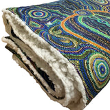 Indigenous Print Sherpa Fleece Snuggle Rug