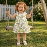 Wattle Cornflower Babies Reversible Dress