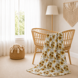 Rustic Sunflowers Swaddling Wraps