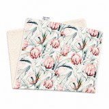 Protea Blooms Sherpa Fleece Rug