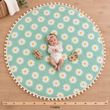 Daisy Chains in Mint Tummy Play Time Floor Rugs